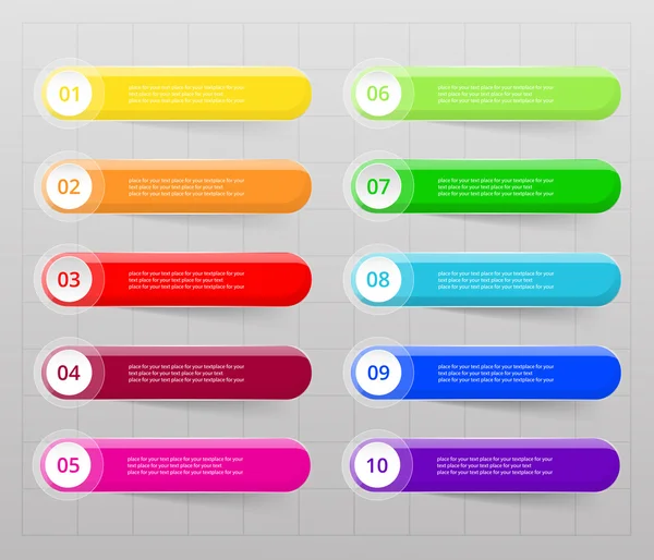 Lignes vectorielles flèches infographie . — Image vectorielle