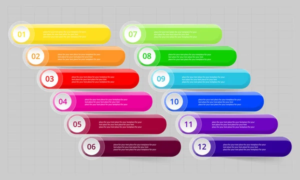 Lignes vectorielles flèches infographie . — Image vectorielle