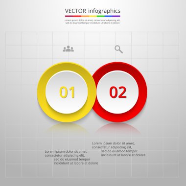 Sunum için vektör iş şablonu.