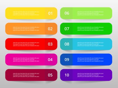 vektör satırları okları Infographic. 