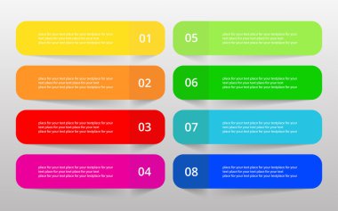 vektör satırları okları Infographic. 