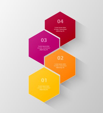 Sunum için vektör iş şablonu.