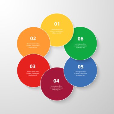 Sunum için vektör iş şablonu.