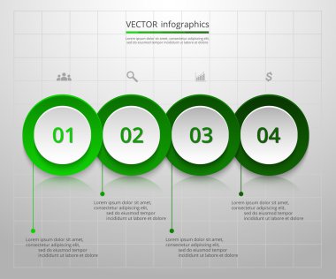 Sunum için vektör iş şablonu.
