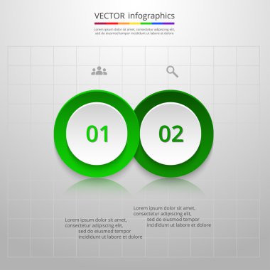 Sunum için vektör iş şablonu.