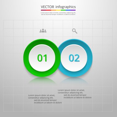 Sunum için vektör iş şablonu.