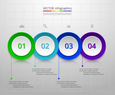 Sunum için vektör iş şablonu.
