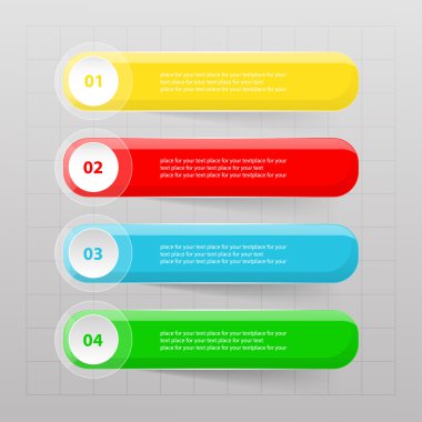 vektör satırları okları Infographic. 