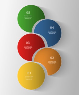 Sunum için vektör iş şablonu.