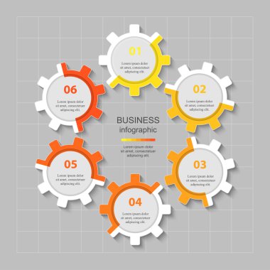 Sunum için vektör iş şablonu.