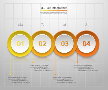 Sunum için vektör iş şablonu.