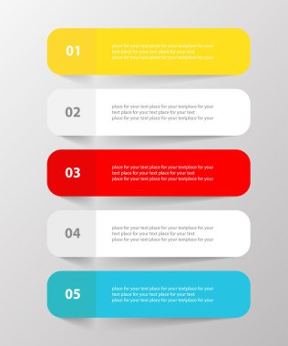 vektör satırları okları Infographic. 