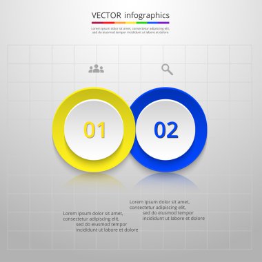 Sunum için vektör iş şablonu.