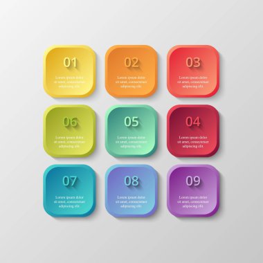 Sunum için vektör iş şablonu.