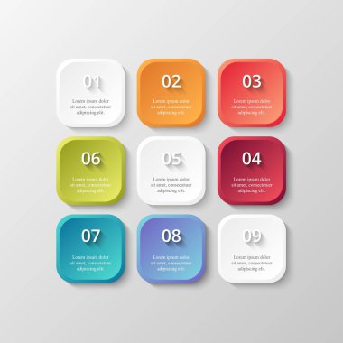 Sunum için vektör iş şablonu.