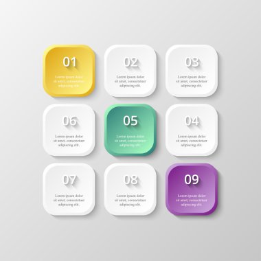 Sunum için vektör iş şablonu.