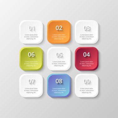 Sunum için vektör iş şablonu.