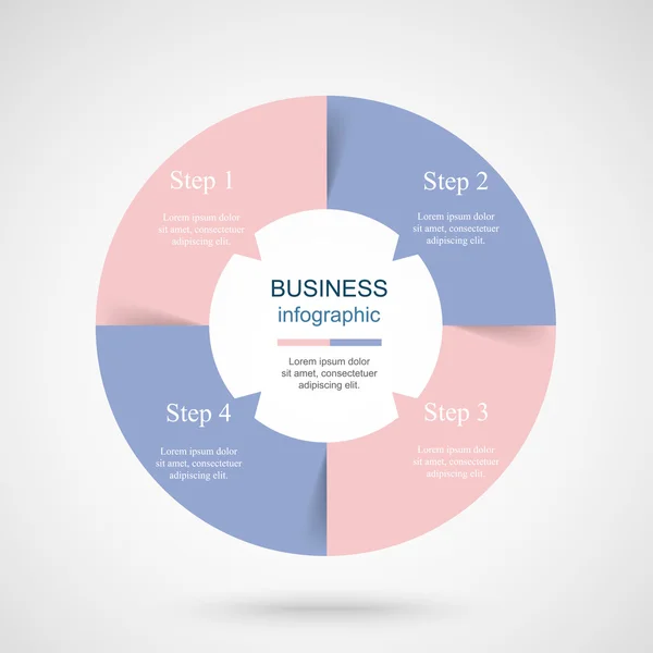 Vector infographic template — Stock Vector