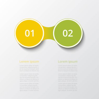 Başarı için iki adımlı soyut bilgi şablonu. Sunum, broşür, diyagram, iş akışı, web tasarımı ve eğitim için iki seçeneğe sahip iş şablonu.