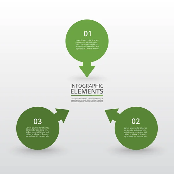 Elementos Diseño Infográfico Para Sus Datos Empresariales Con Opciones Piezas — Vector de stock