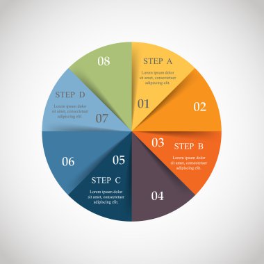 vektör daire Infographic