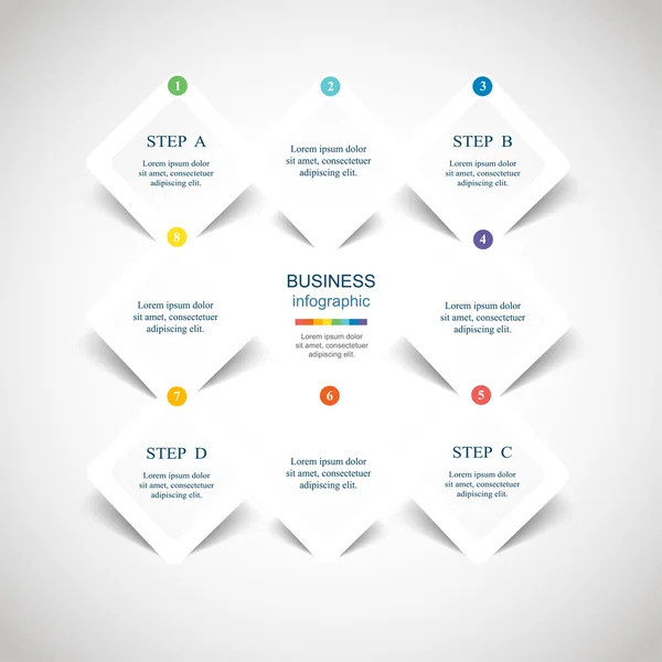 Infográfico vetorial — Vetor de Stock