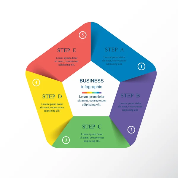 Infographic vektör — Stok Vektör