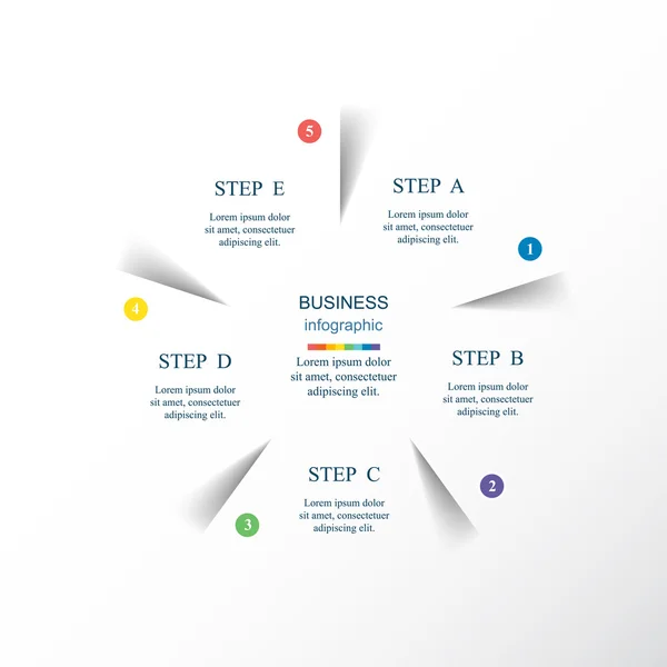 Infográfico vetorial — Vetor de Stock