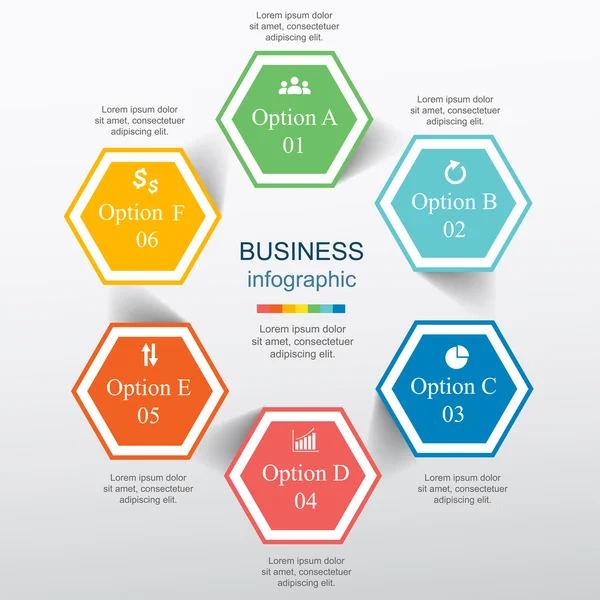 Infografica vettoriale — Vettoriale Stock