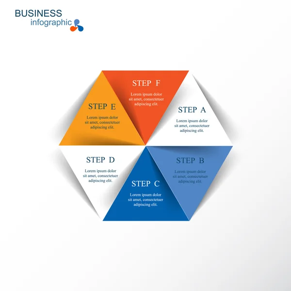 Infografica vettoriale — Vettoriale Stock