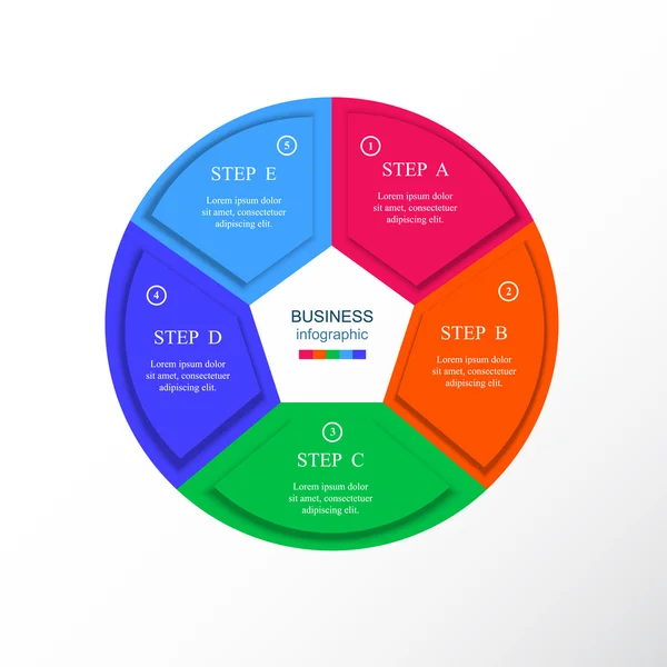 Infográfico vetorial — Vetor de Stock