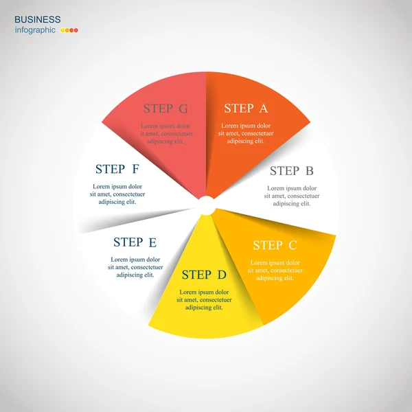 Infografica vettoriale — Vettoriale Stock