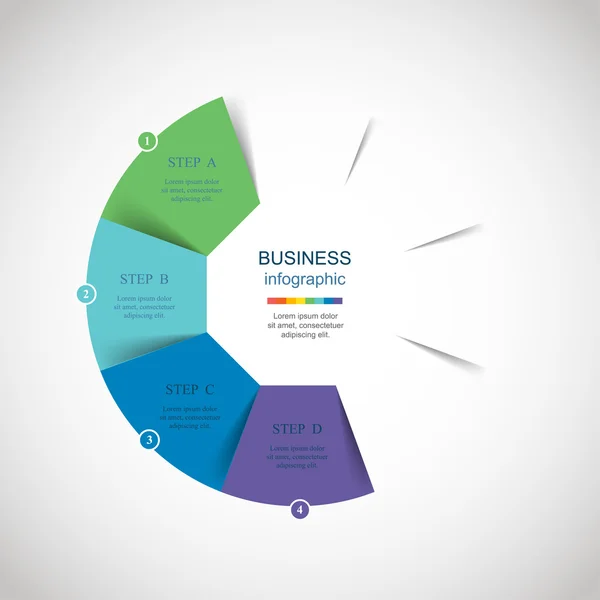 Vektorkreis-Infografik — Stockvektor