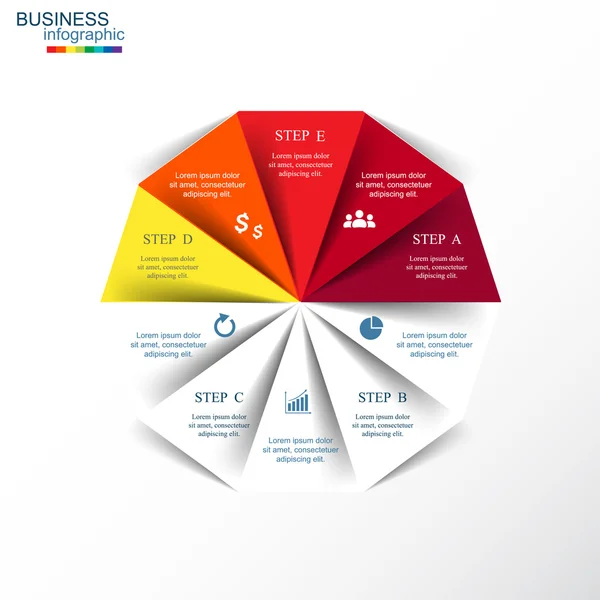 Infografica vettoriale — Vettoriale Stock