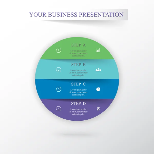 Sjabloon voor presentatie — Stockvector