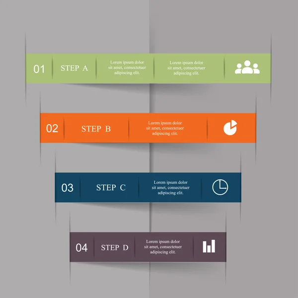 Infografica vettoriale — Vettoriale Stock