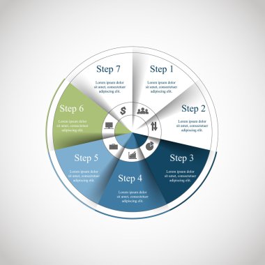 vektör daire Infographic
