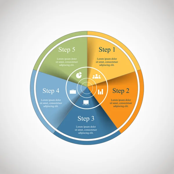 Vector circle infographic — Stock Vector