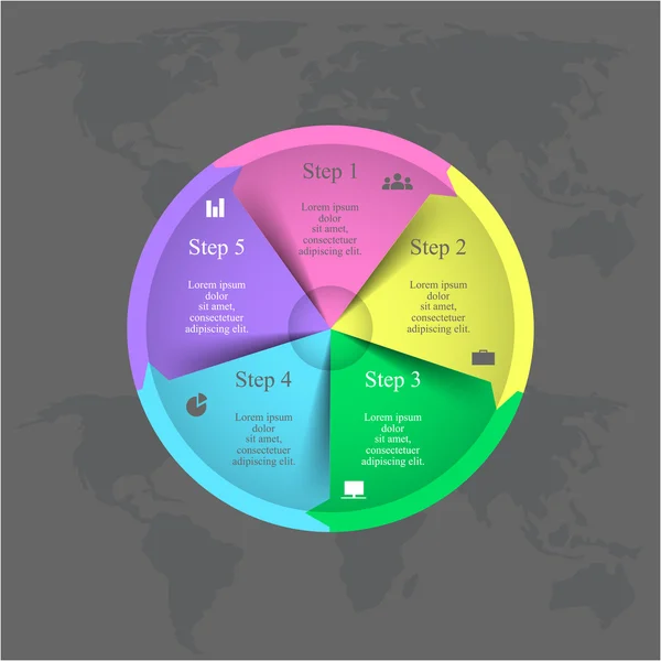 Infográfico vetorial — Vetor de Stock