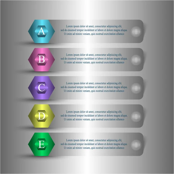 Vektorlinien Pfeile Infografik. — Stockvektor