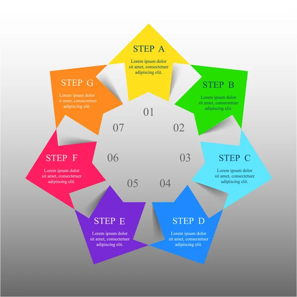 Infografica vettoriale — Vettoriale Stock