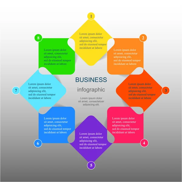 Infográfico vetorial — Vetor de Stock