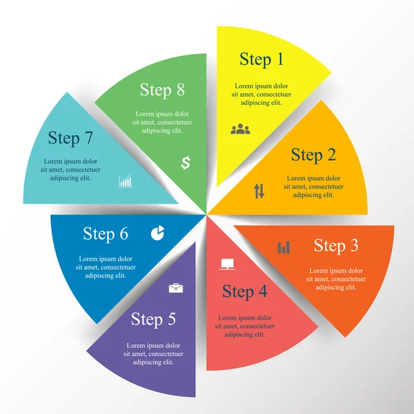 Infográfico vetorial —  Vetores de Stock