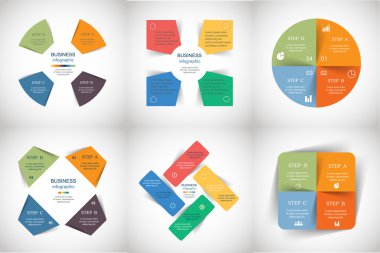 vektör infographics set