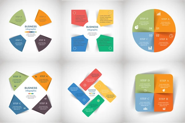vektör infographics set
