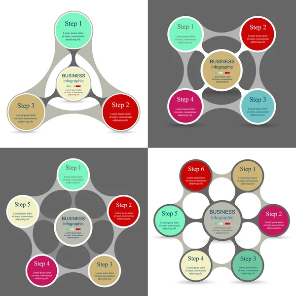 vektör infographics set