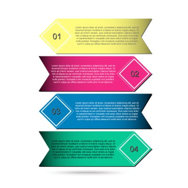 vektör satırları okları Infographic. 