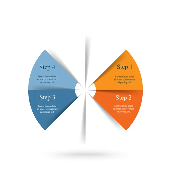 Infografica vettoriale — Vettoriale Stock