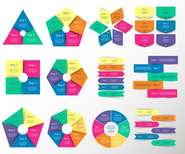 vektör infographics set.