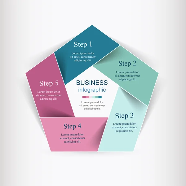 Infográfico vetorial — Vetor de Stock